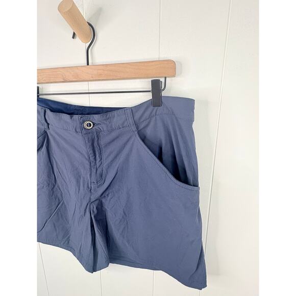 Patagonia Womens Quandry Nena Hiking Shorts Plus Size 16 Navy Blue 5" - Picture 7 of 12